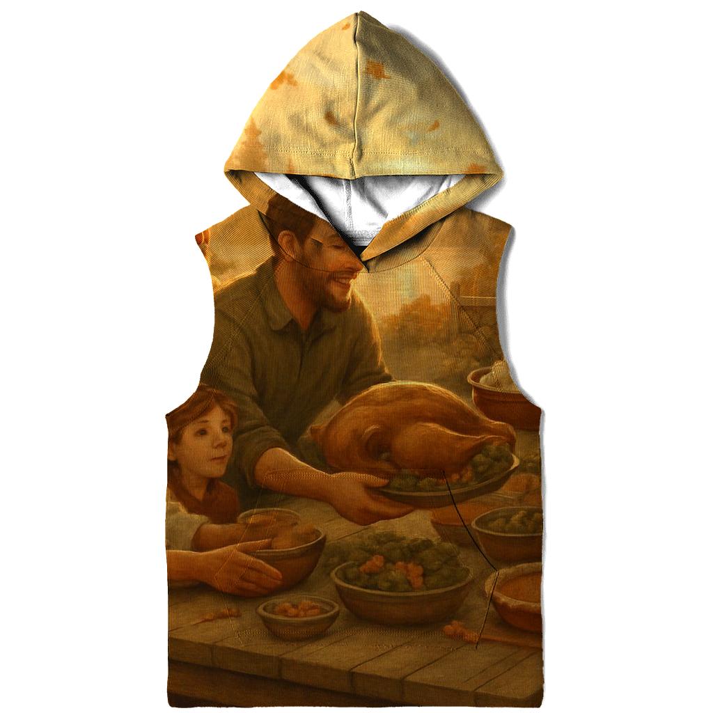 Golden Hour Cabin Table Gathering lightweight hoodies