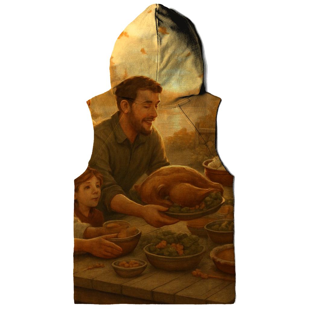 Golden Hour Cabin Table Gathering lightweight hoodies