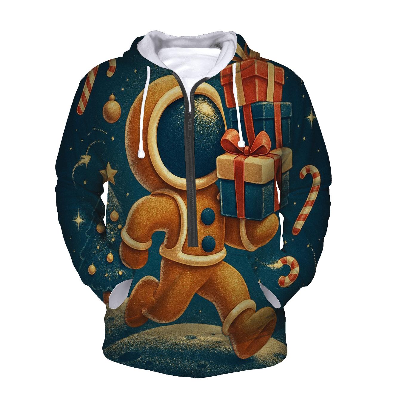 Gingerbread Astronaut Gift Run hoodie trends