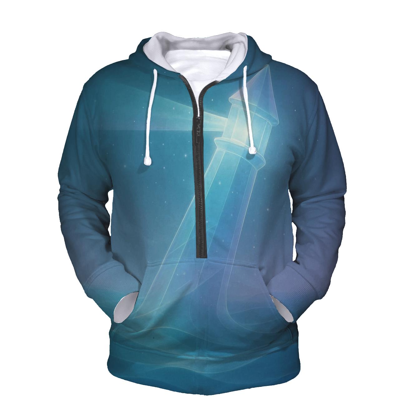 Prism Tide Observatory printed hoodies