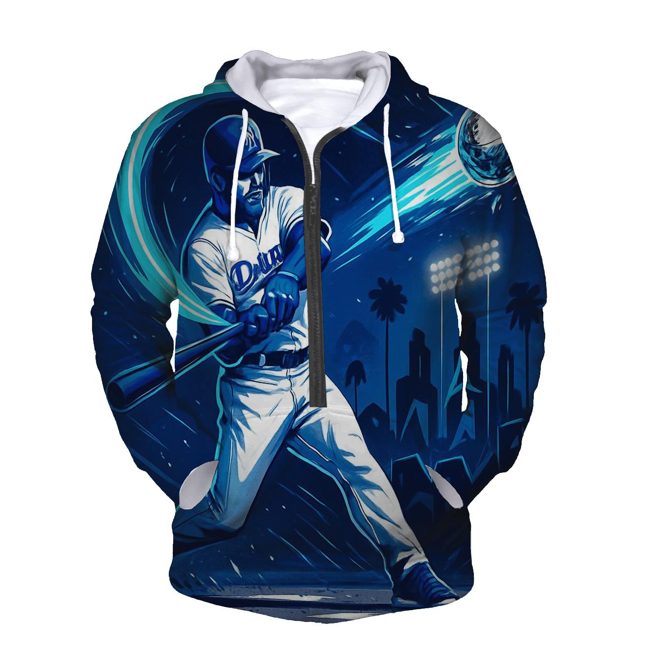 Electric Basepath Comet embroidered hoodies