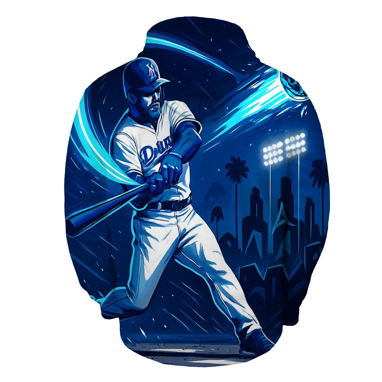 Electric Basepath Comet embroidered hoodies