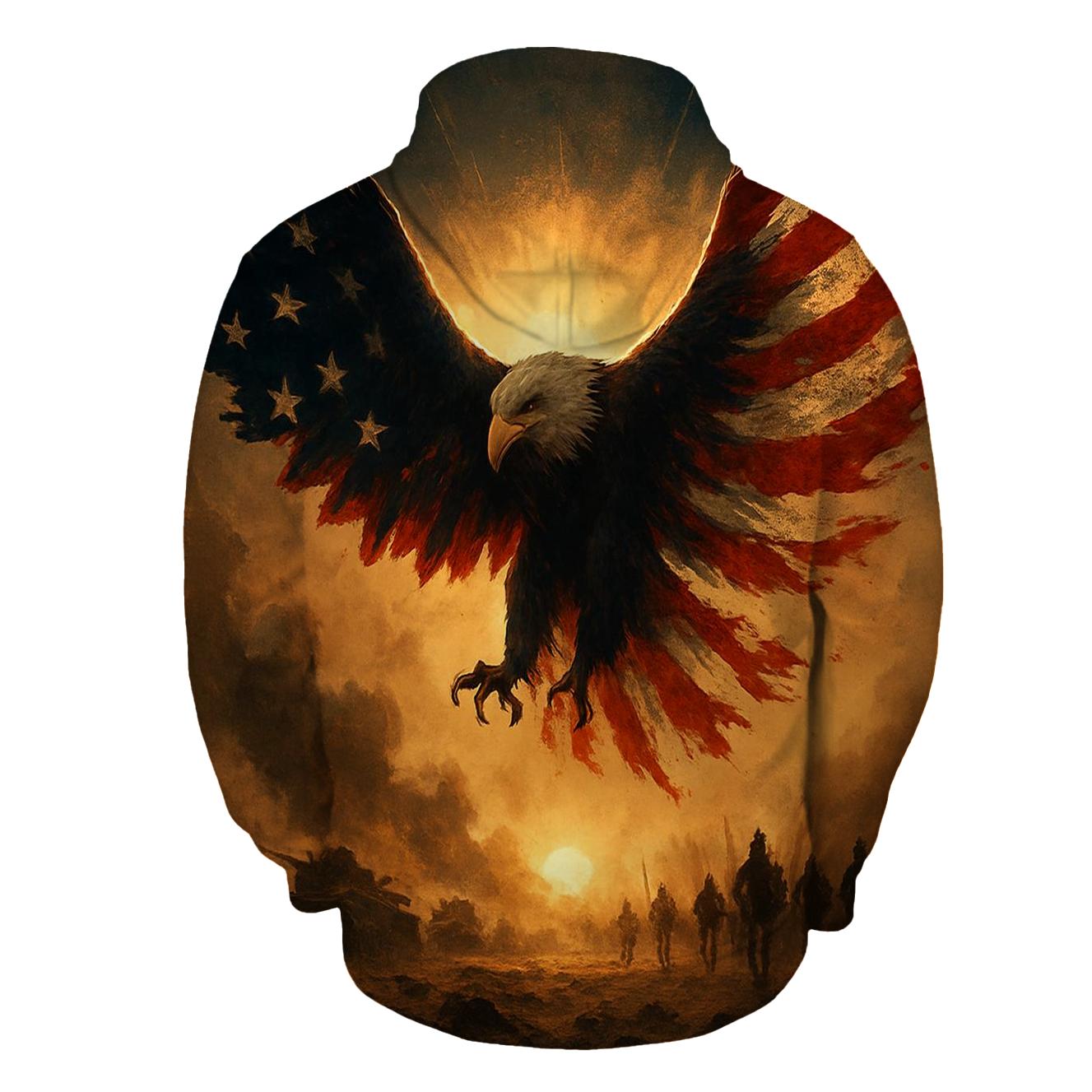 Eagle Of The Shattered Horizon printed hoodies