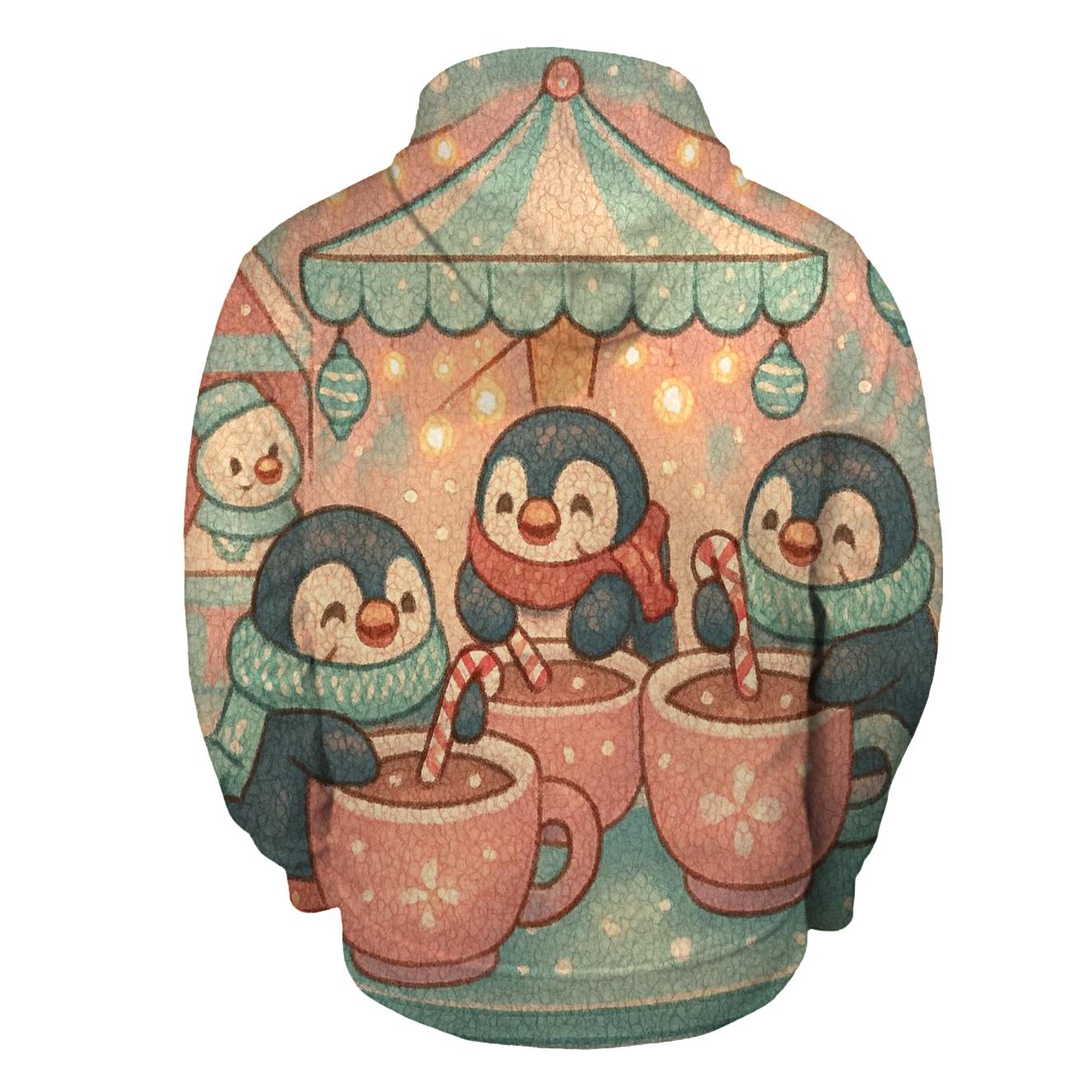 Penguins Hosting A Cocoa Carousel designer hoodies