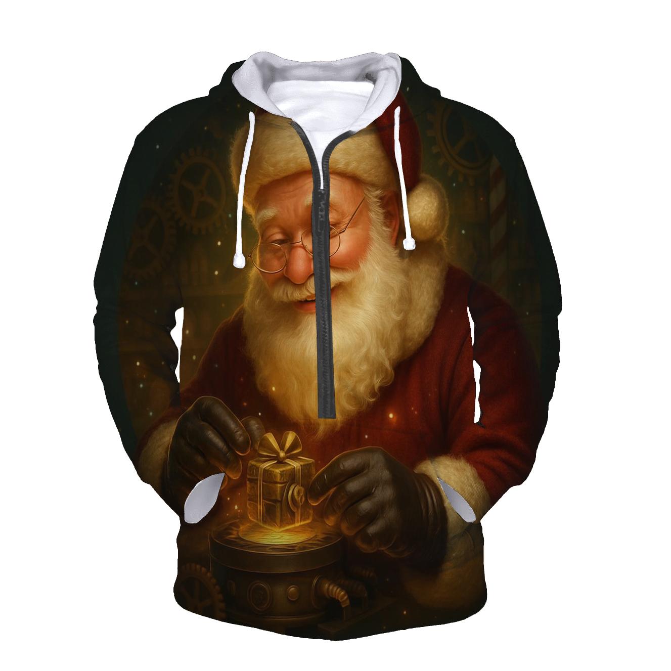 North Pole Clockwork Gift Forge designer hoodies