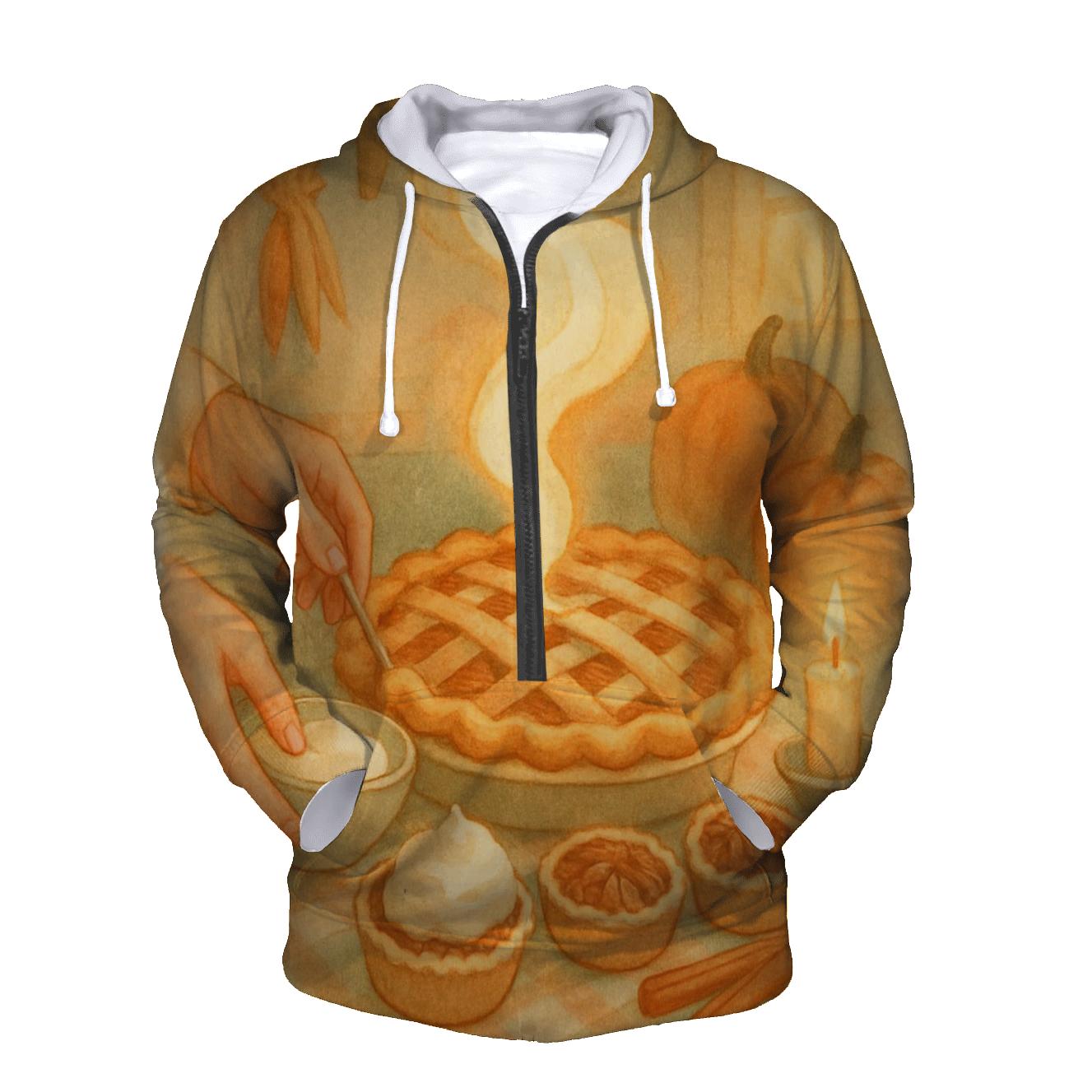 Candlelit Pie Steam Glow pullover hoodies