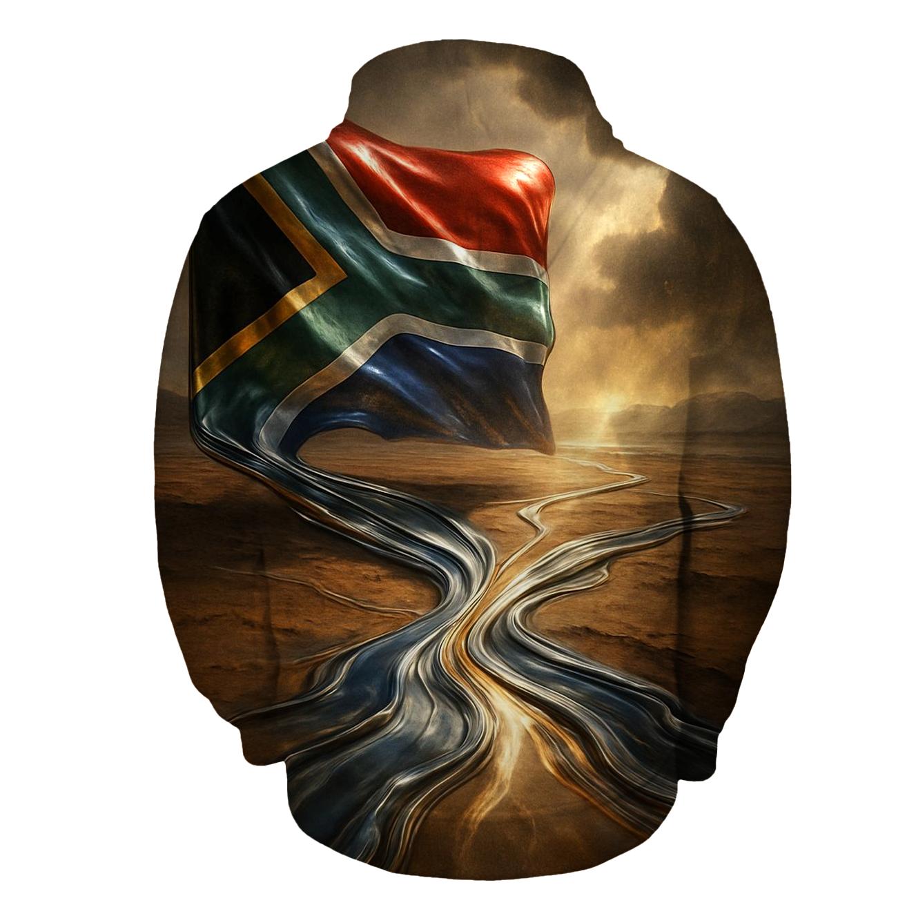 South Africa Surreal Metallic Desert Bloom lightweight hoodies