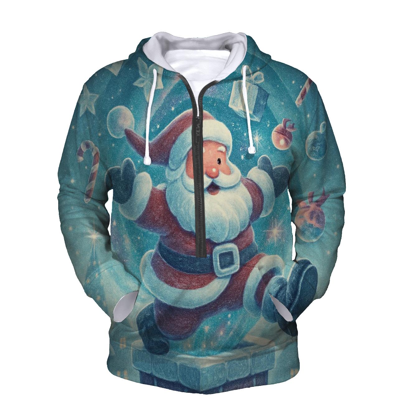 Santa Stuck In A Starry Chimney Portal hoodie styles