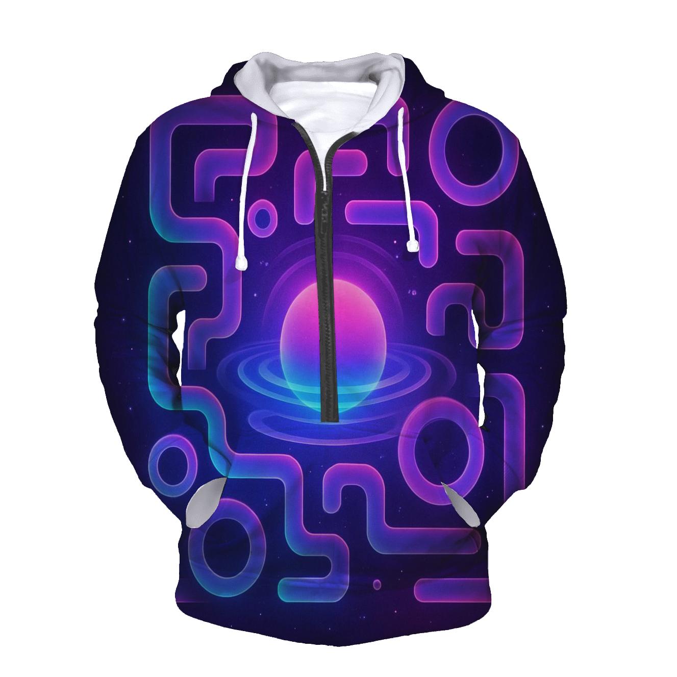 Neon Halo Labyrinth Drift hoodie styles