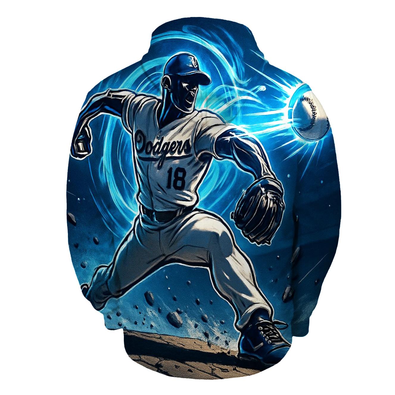 Chrome Pitcher Velocity Rift embroidered hoodies