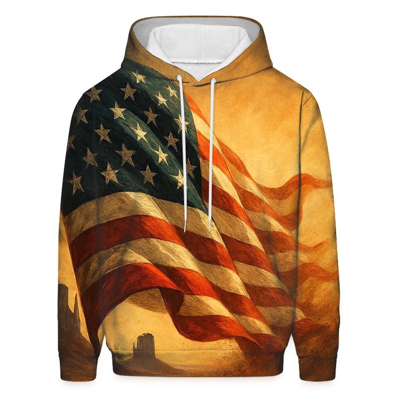 Thunderfold Banner Over Monument Valley premium hoodies