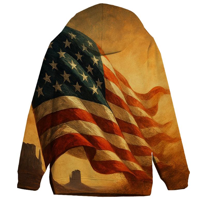 Thunderfold Banner Over Monument Valley premium hoodies