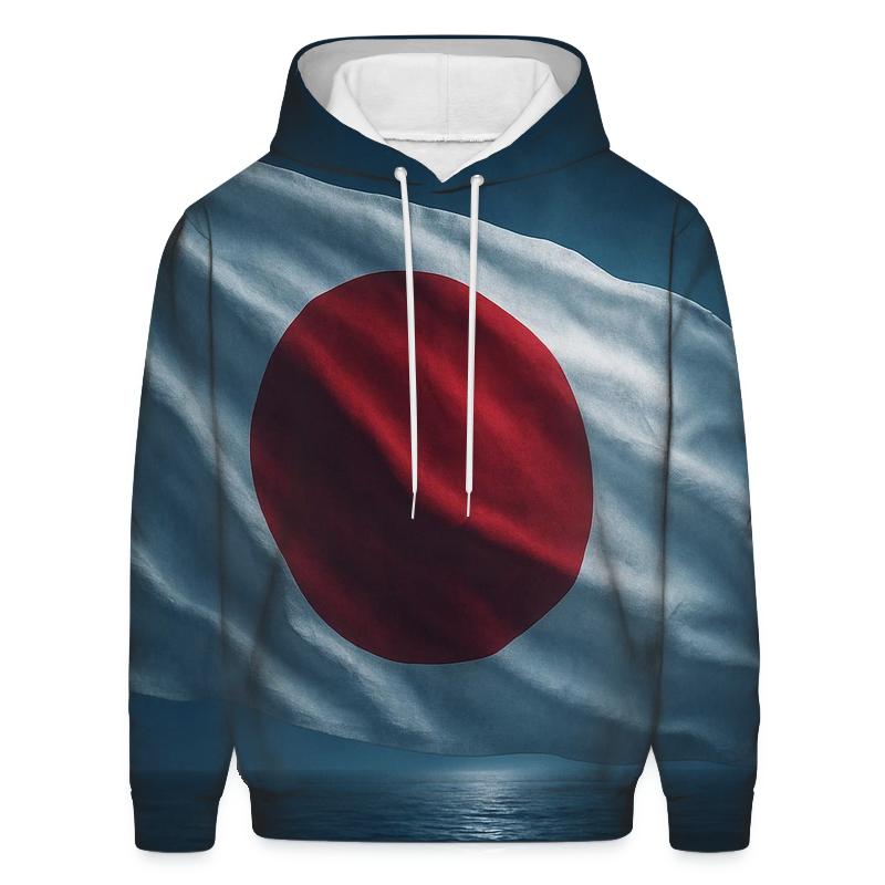 Japan Aurora Fabric Over Ocean premium hoodies