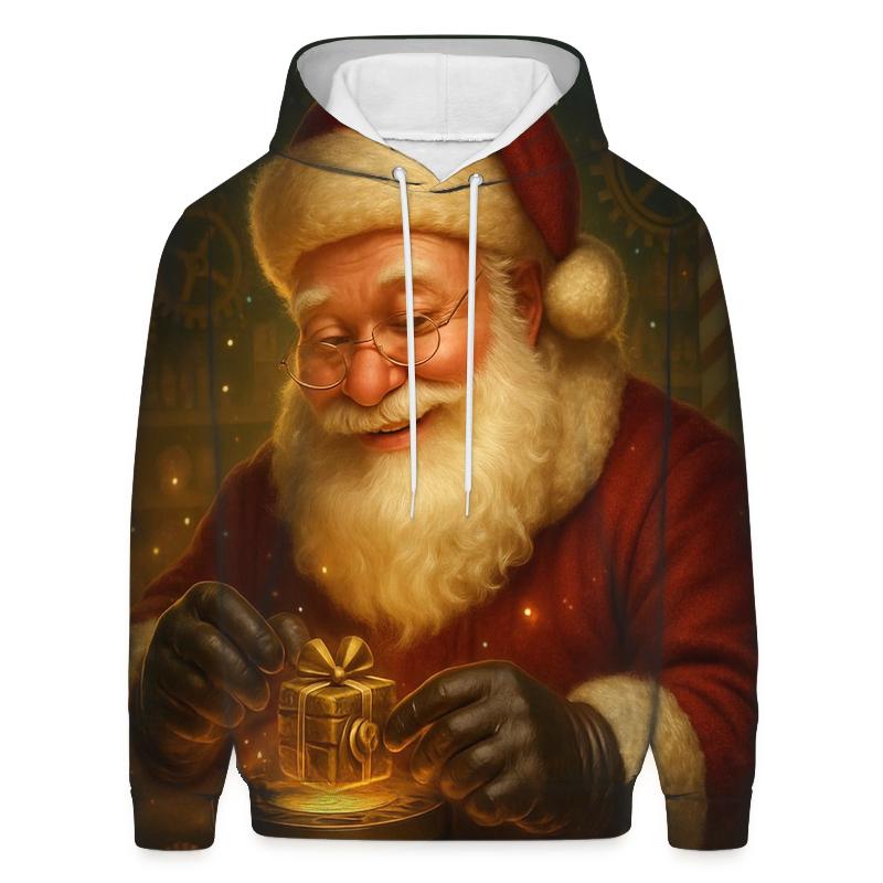 North Pole Clockwork Gift Forge zip-up hoodies