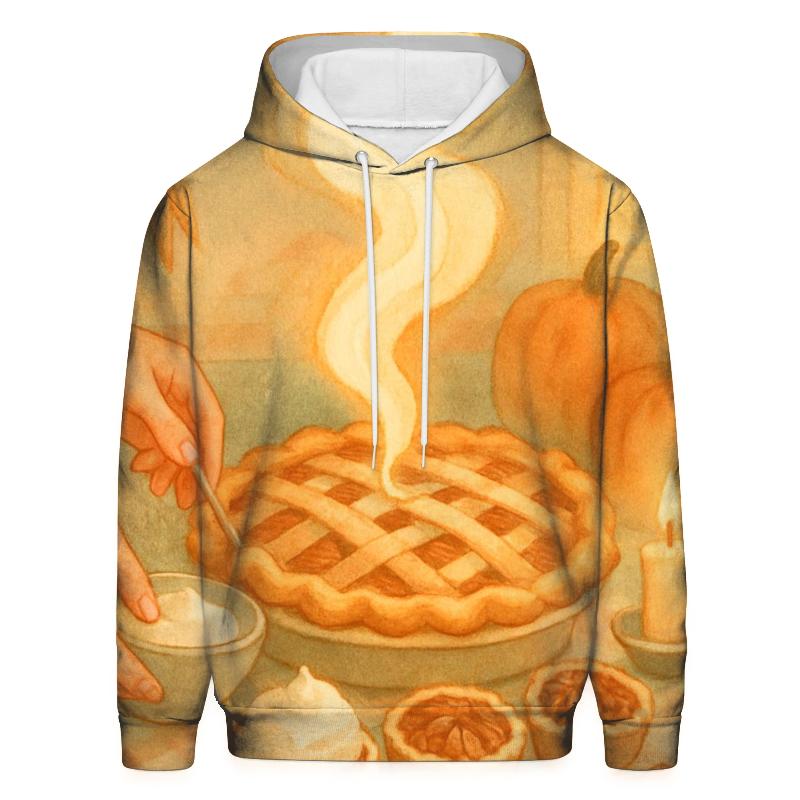 Candlelit Pie Steam Glow zip-up hoodies