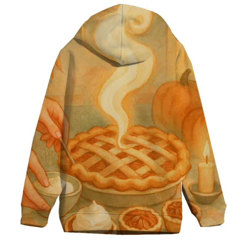 Candlelit Pie Steam Glow zip-up hoodies