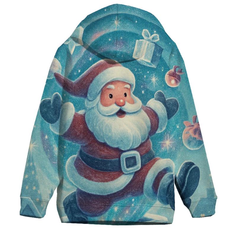 Santa Stuck In A Starry Chimney Portal designer hoodies