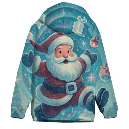 Santa Stuck In A Starry Chimney Portal designer hoodies