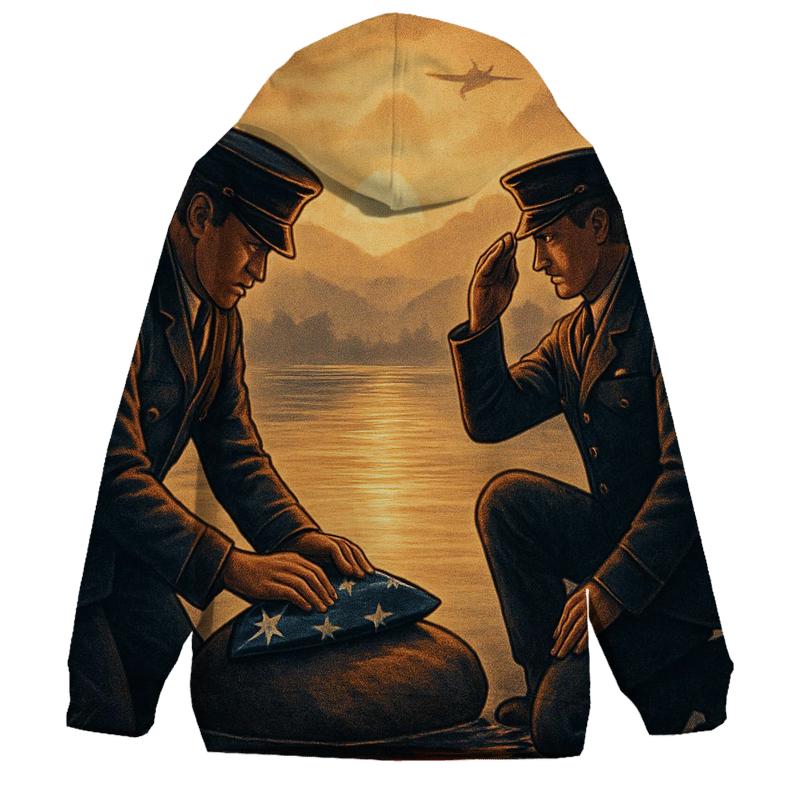 Guardians At The River Of Dawn zip-up hoodies
