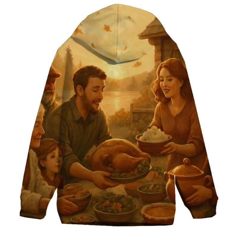 Golden Hour Cabin Table Gathering hoodie trends
