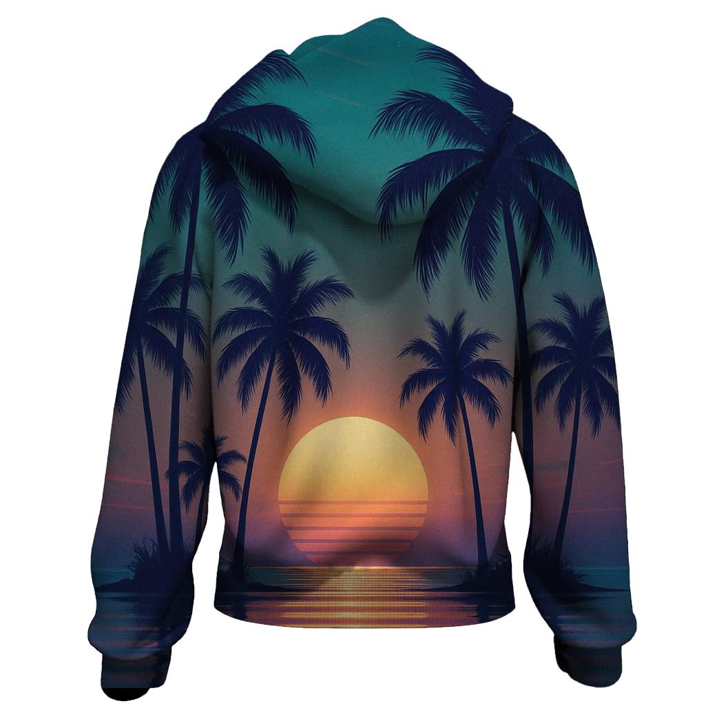 Neon Lagoon Afterglow printed hoodies