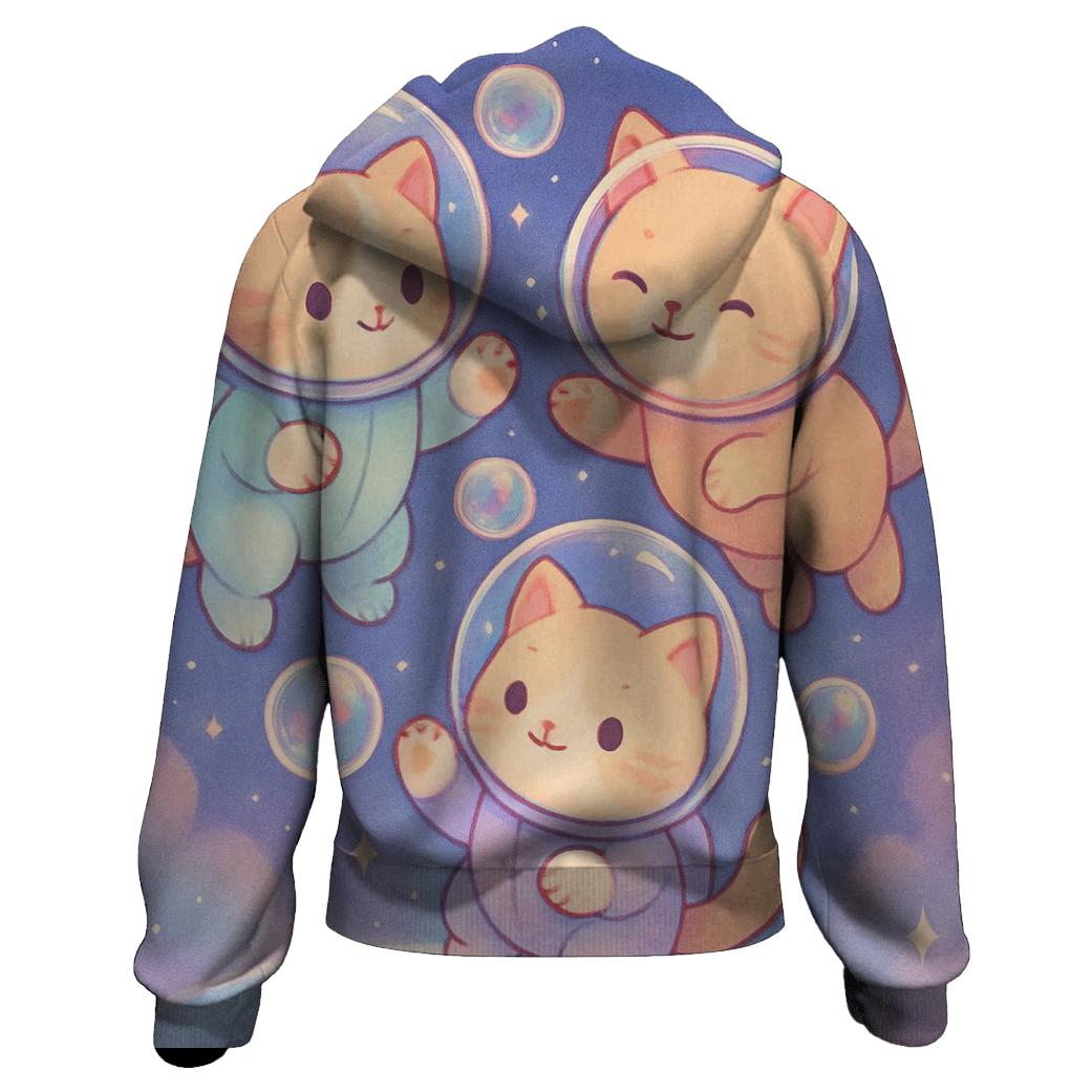 Bubble Bath Astronaut Kittens hoodie styles
