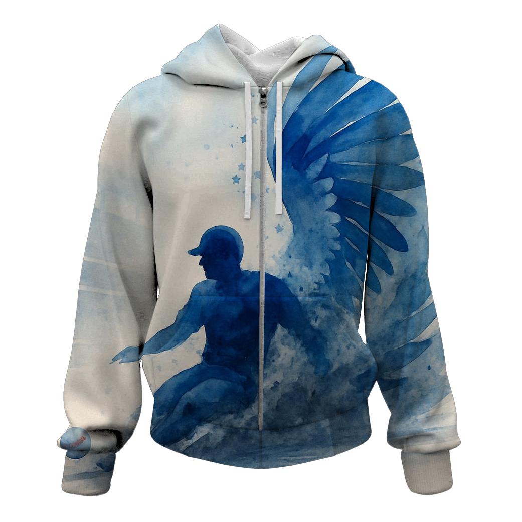 Skyway Slider With Blue Jays Wings heavyweight hoodies