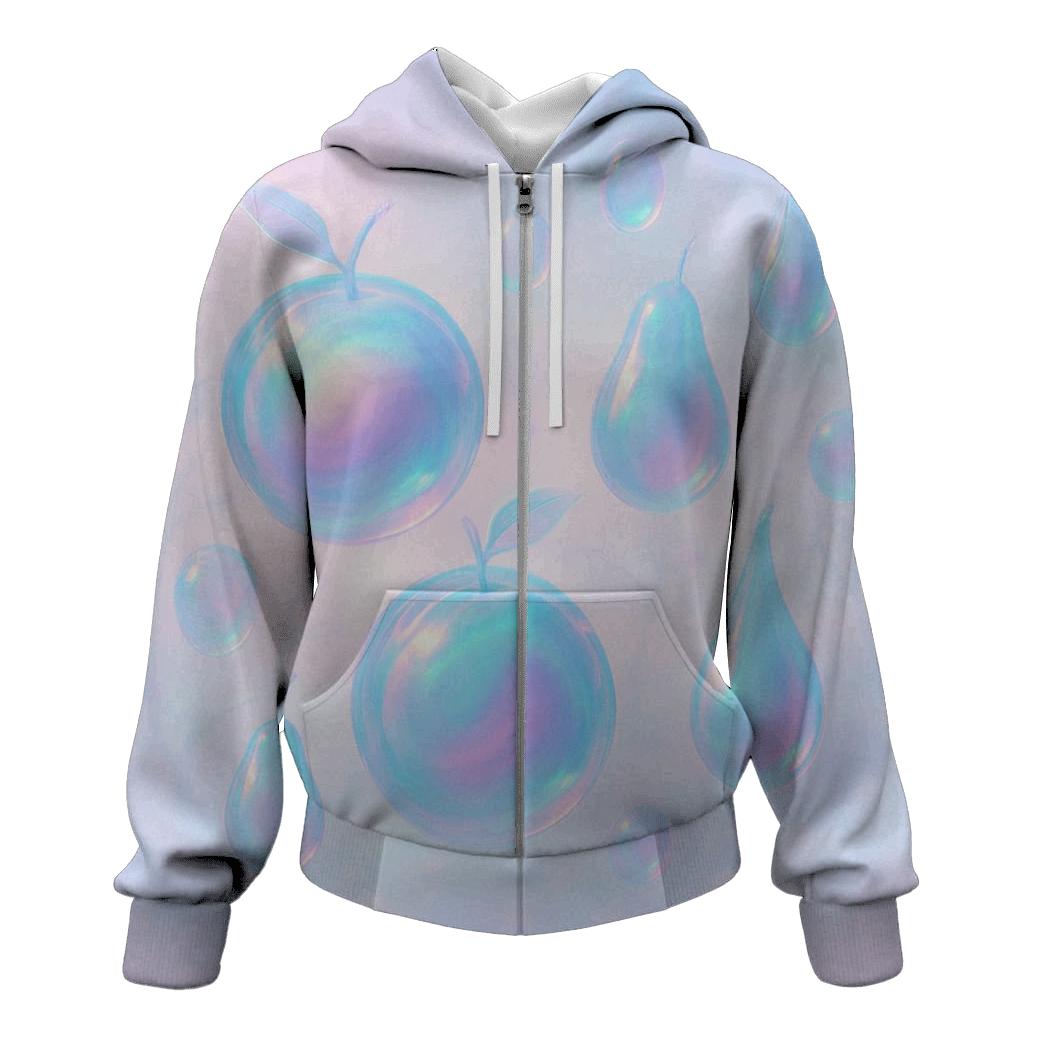 Aurora Glass Orchard graphic hoodies