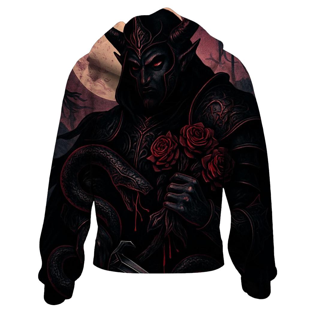 Serpent Vow Under The Bleeding Moon zip-up hoodies
