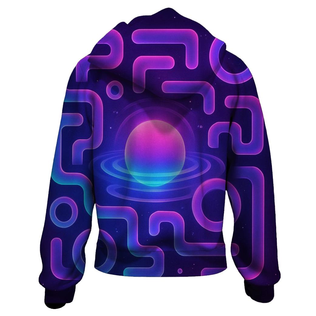 Neon Halo Labyrinth Drift hoodies fashion