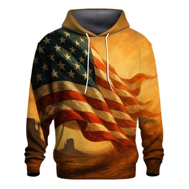 Thunderfold Banner Over Monument Valley printed hoodies
