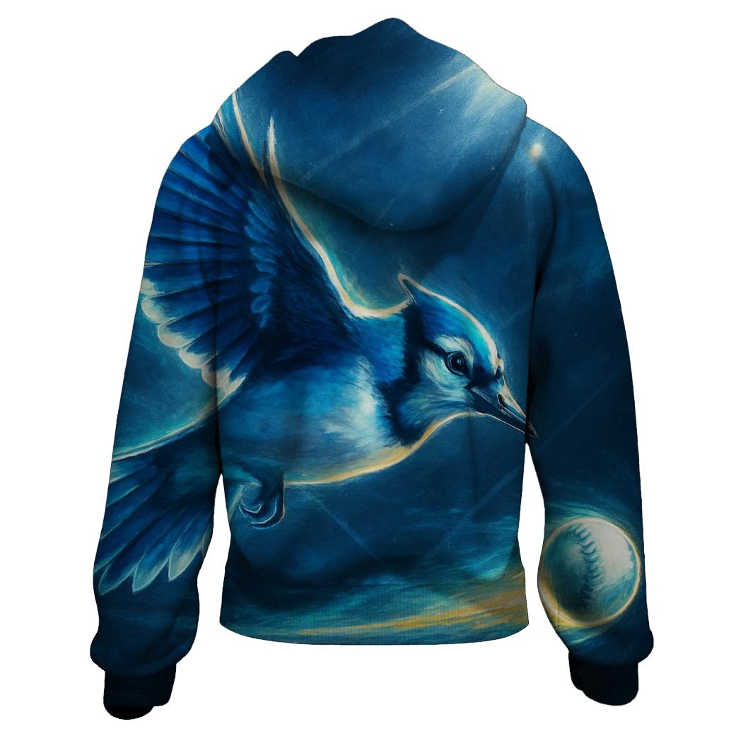 Blue Jays Aurora Flight Over The Plate embroidered hoodies