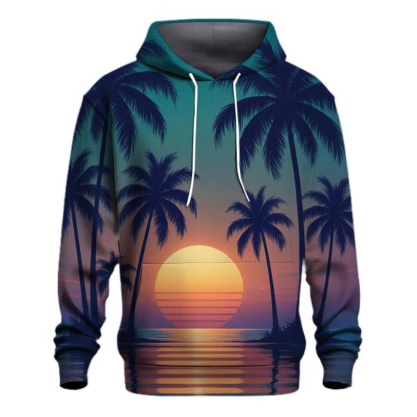 Neon Lagoon Afterglow designer hoodies