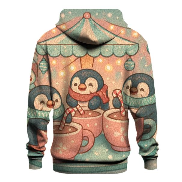 Penguins Hosting A Cocoa Carousel heavyweight hoodies