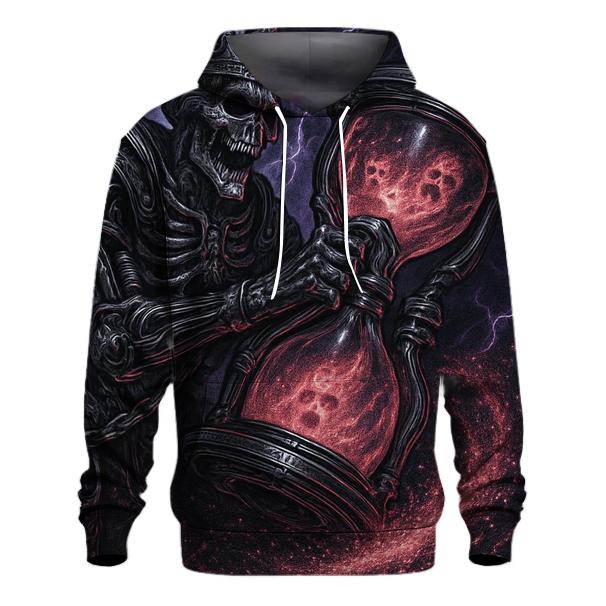 The Hourglass Crypt Engine embroidered hoodies