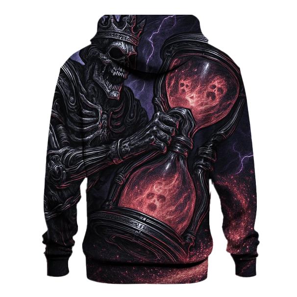 The Hourglass Crypt Engine embroidered hoodies