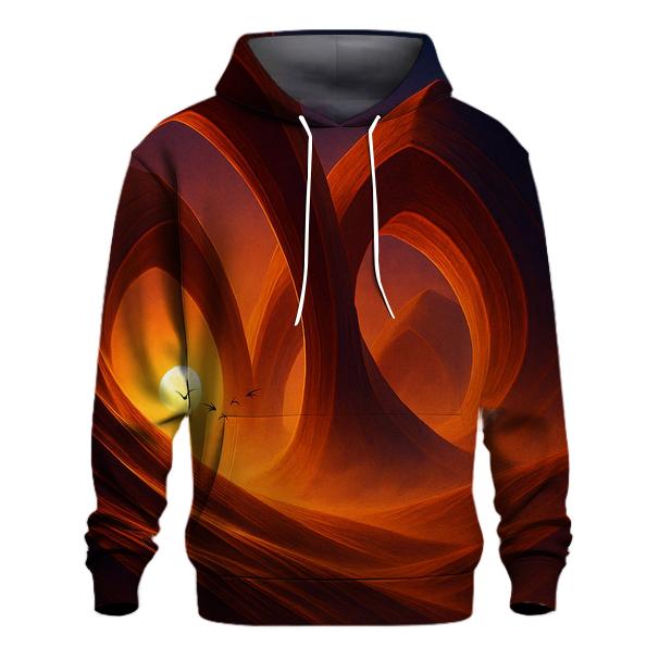 Cathedral Of Dunes At Sundown embroidered hoodies