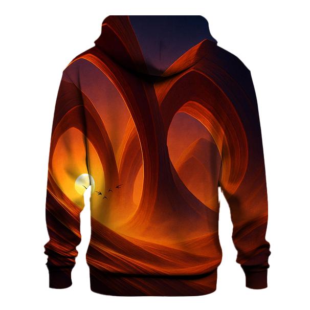 Cathedral Of Dunes At Sundown embroidered hoodies