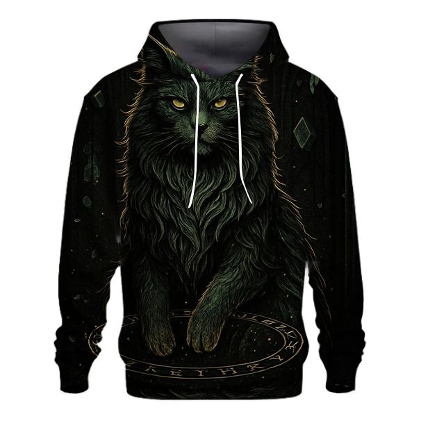 Cathedral Of Runes Guardian Cat pullover hoodies