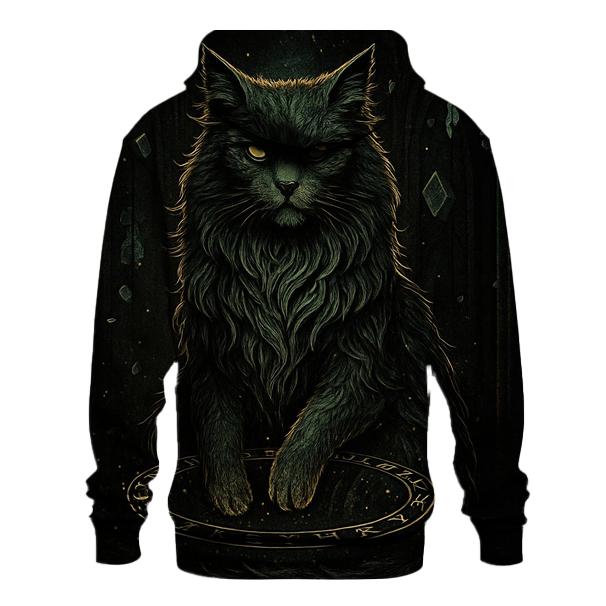 Cathedral Of Runes Guardian Cat pullover hoodies