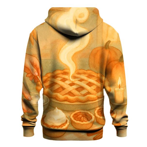 Candlelit Pie Steam Glow premium hoodies