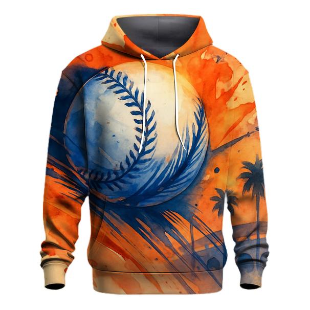 Sunset Heat Rally Burst premium hoodies