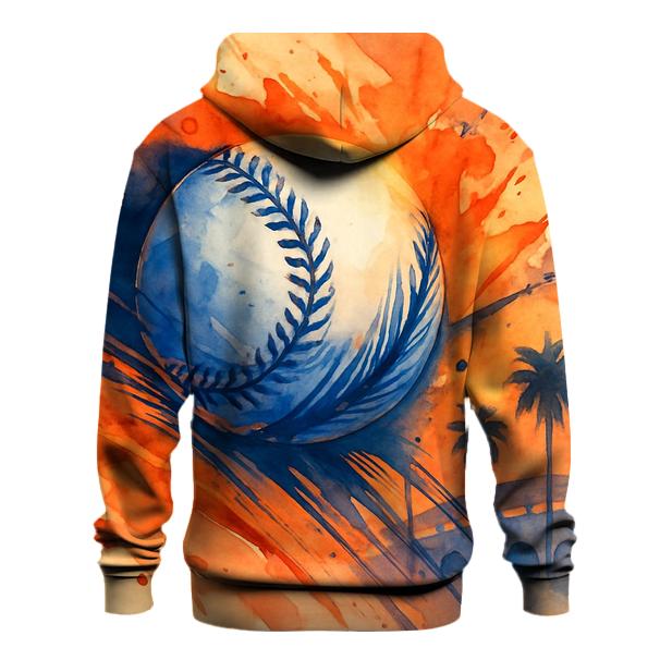 Sunset Heat Rally Burst premium hoodies