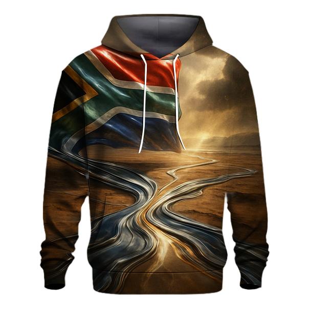 South Africa Surreal Metallic Desert Bloom custom hoodies