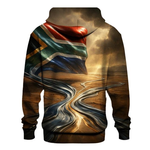 South Africa Surreal Metallic Desert Bloom custom hoodies