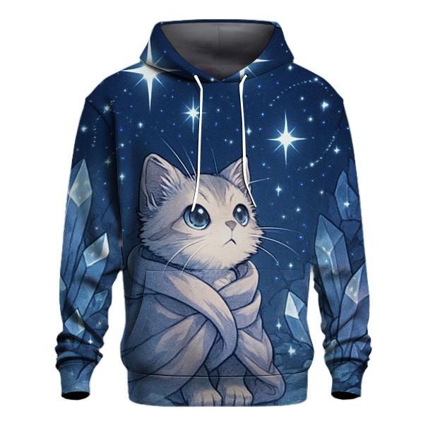 Crystal Cave Stargazer Kitten heavyweight hoodies