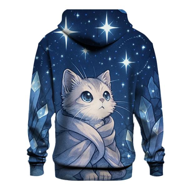 Crystal Cave Stargazer Kitten heavyweight hoodies