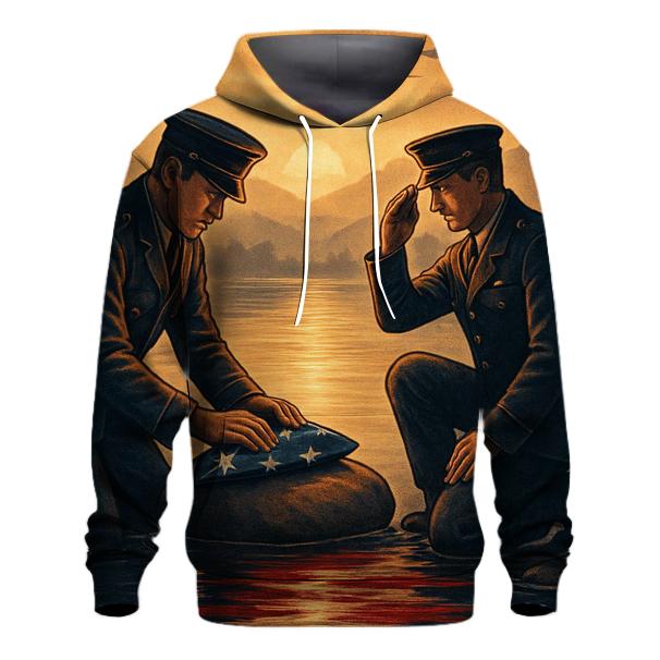 Guardians At The River Of Dawn printed hoodies