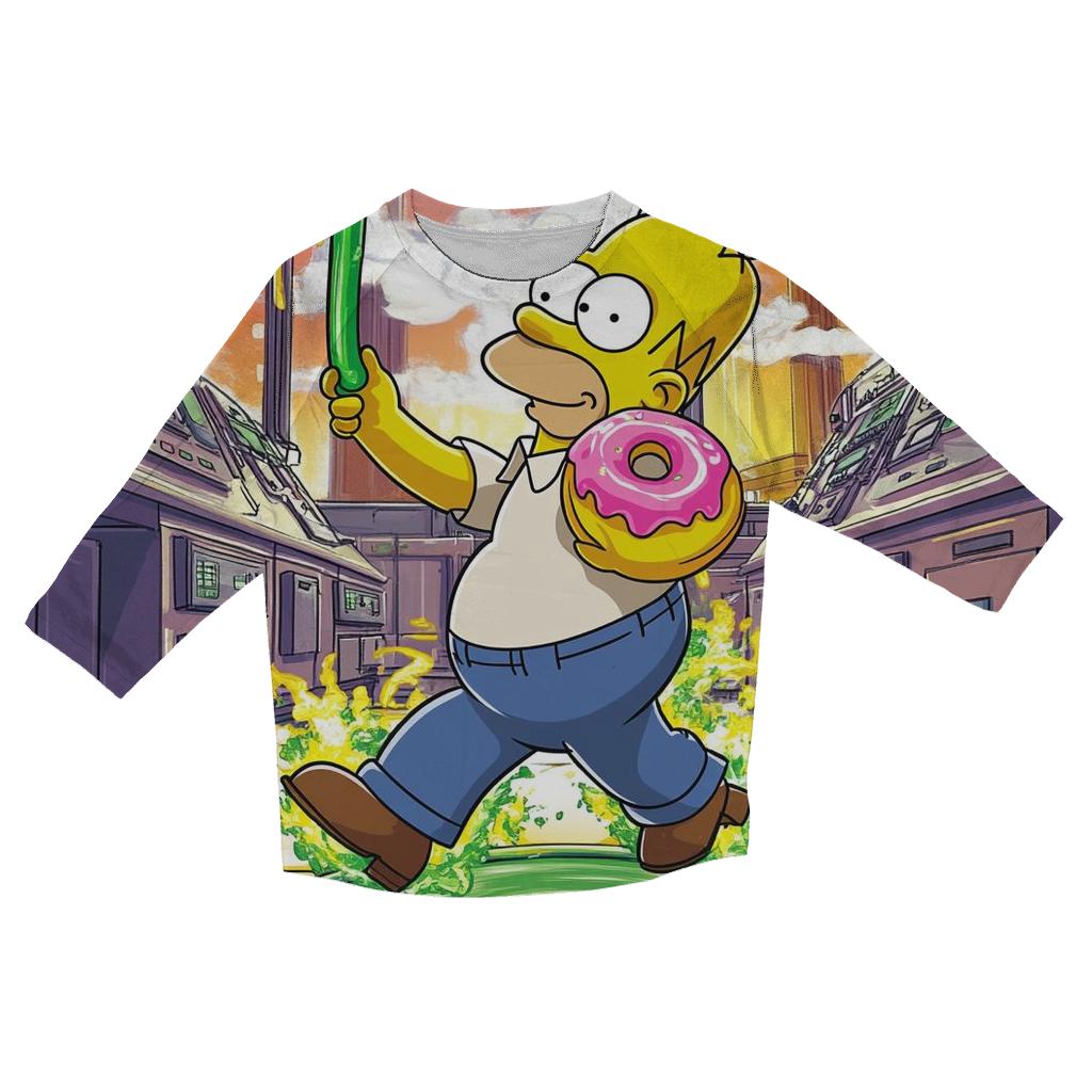 Nuclear Plant Sunset Safety Shuffle personalized 3/4 sleeve tees