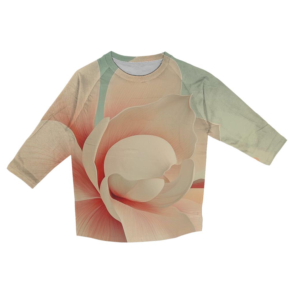 Georgia O Keeffe Inspired Orchid On Mars Horizon fashion 3/4 sleeve shirts